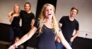 Students Taking Singing Class At Drama College. Student Singing